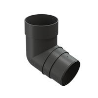 Колено 85мм 72гр Docke Premium ( цвет Графит RAL 7024 )