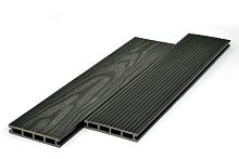 Террасная доска пустотелая Bergia Ultra King 150×24*3000/4000/6000 мм ( цвет Графит )