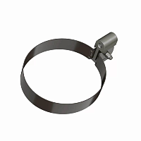 ТН ОПТИМА Хомут трубы ПВХ Универсальный (D 120/80) ( Темно-коричневый RAL 8019 )