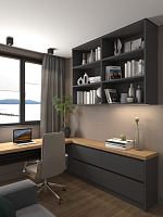 Стеновая панель АЛЬТА СЛЭБ SPC Кварцвинил 300х600х2,4мм Матовая Эстетика ( Грейдж )