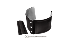 Хомут трубы МЕТАЛЛ  Grand Line, коричневый RR 32 (шпилька + дюбель в комплекте)