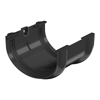 ТН ОПТИМА Соединитель желоба (D 120/80) ( Черный RAL 9017 )