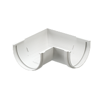 Элемент угловой 120 мм 90 гр. Docke Premium ( цвет Пломбир RAL 9003 )