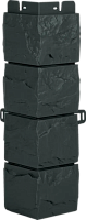 Наружный угол Фагот ЭКО Графит ( 450 x 130 x 42 мм )