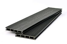Террасная доска пустотелая Bergia Ultra Linden 150*24*3000/4000/6000 мм цвет Графит