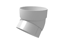 Колено трубы 120/90 45 градусов ПВХ Grand Line, белое