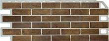 Фасадная панель Кирпич Рустикальный 02 ( 1,11 * 0,45 м. )