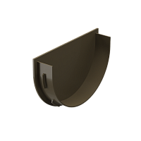 Заглушка воронки 120 мм Docke Premium ( цвет Каштан RAL 8017 )