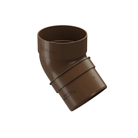 Колено 80*45 гр. Docke Dacha ( цвет светло-коричневый RAL 8017 )