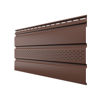 Софит Технониколь ОПТИМА частично перфорированный 3 м. ( каштан )