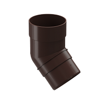 Колено 85мм 45гр Docke Premium ( цвет Шоколад RAL 8019 )