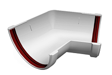 Угол желоба 135 универсальный 120/90 БЕЛЫЙ ПВХ GL