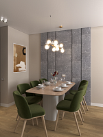 Стеновая панель АЛЬТА СЛЭБ SPC Кварцвинил 600х300х2,4мм Мраморная Феерия ( Мисти )