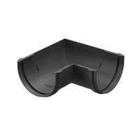 Элемент угловой 120 мм 90 гр. Docke Premium ( цвет Графит RAL 7024 )