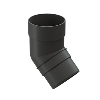 Колено 85мм 45гр Docke Premium ( цвет Графит RAL 7024 )