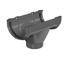 ТН ОПТИМА Воронка желоба (D 120/80) ( Серый RAL 7024 )