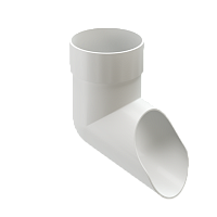 Наконечник (слив) 85мм Docke Premium ( цвет Пломбир RAL 9003 )