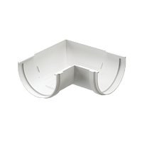 Угловой элемент 120 мм 90 гр Docke Dacha ( цвет белый RAL 9003)