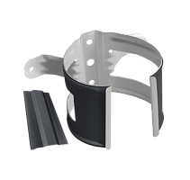 Хомут трубы металлический на дерево Grand Line, Графит RAL 7024