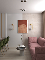 Стеновая панель АЛЬТА СЛЭБ SPC Кварцвинил 300х600х2,4мм Магия Бетона ( Рассвет )