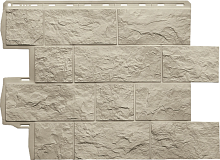 Фасадная панель Туф ЭКО Кремовый ( 0,68 * 0,56 м. )