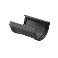 Cоединитель желобов 141 мм Docke LUX ( цвет Графит RAL 7024 )