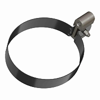 ТН ОПТИМА Хомут трубы ПВХ (D 120/80) ( Черный RAL 9017 )