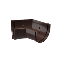 Элемент угловой 120 мм 135 гр. Docke Premium ( цвет Шоколад RAL 8019 )