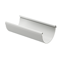 Желоб водосточный 141 мм Docke LUX 3м/шт ( цвет Пломбир RAL 9003 )