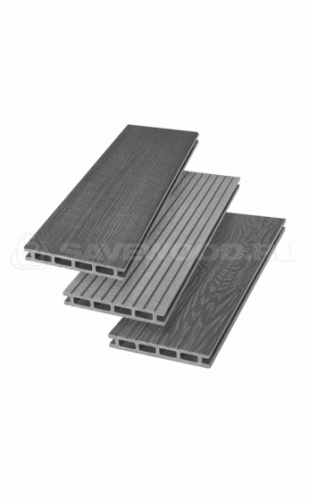 Террасная доска пустотелая Savewood Carpinus 4000*22*146 мм Графит фото 2