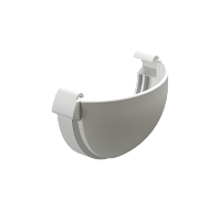 Заглушка желоба Docke Lux цвет Пломбир RAL 9003