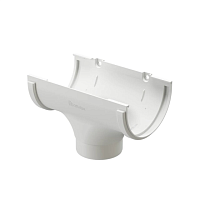 Воронка 120 мм /80 мм Docke Dacha ( цвет белый RAL 9003)