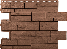 Фасадная панель Шотландия ЭКО Терракотовый ( 0,68 * 0,56 м. )