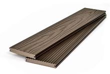 Террасная доска полнотелая Bergia Solid King 150*20*3000/4000/6000 мм цвет Венге