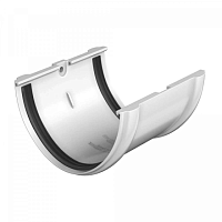 ТН ОПТИМА Соединитель желоба (D 120/80) ( белый RAL 9003 )