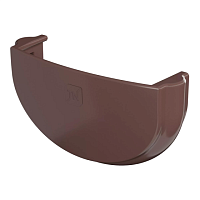 ТН ОПТИМА Заглушка желоба (D 120/80) ( коричневый RAL 8017 )