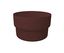 Муфта соединительная труб 120/90 ПВХ Grand Line, шоколад RAL 8017