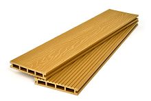 Террасная доска пустотелая Bergia Ultra Linden 150*24*3000/4000/6000 мм цвет Орех