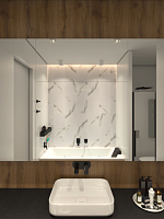 Стеновая панель АЛЬТА СЛЭБ SPC Кварцвинил 600х300х2,4мм Мраморная Феерия ( Рейнир )