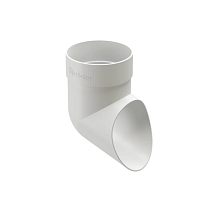 Наконечник (слив) 80мм Docke Dacha ( цвет белый RAL 9003)