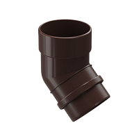 Колено 100*45 гр. Docke Lux цвет Шоколад RAL 8019