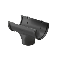 Воронка 120 мм /80 мм Docke Dacha ( цвет серый RAL 7024 )