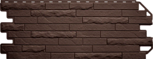 Фасадная панель Кирпич Антик ЭКО Коричневый ( 1,06 * 0,42 м. )