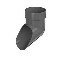 ТН ОПТИМА Слив трубы (D 120/80) ( Серый RAL 7024 )