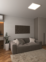 Стеновая панель АЛЬТА СЛЭБ SPC Кварцвинил 600х300х2,4мм Тканевая Роскошь ( Батист )