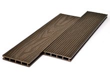 Террасная доска пустотелая Bergia Ultra King 150×24*3000/4000/6000 мм ( цвет Венге )