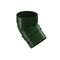 Колено 80*45 гр. Docke Dacha цвет зеленый RAL 6005