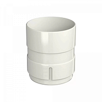 Муфта трубы (D 120/80) ТН ОПТИМА белый RAL 9003