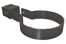 Хомут трубы Kliker ПВХ Grand Line Premium , Графит RAL 7024