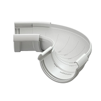 Угол регулируемый 60 гр.-160 гр. Docke LUX ( цвет Пломбир RAL 9003 )